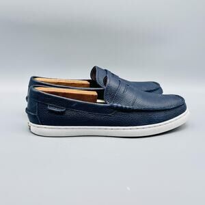 Cole Haan Shoes Mens 8 Navy Blue Leather Penny Loafers Slip On Casual Grand OS